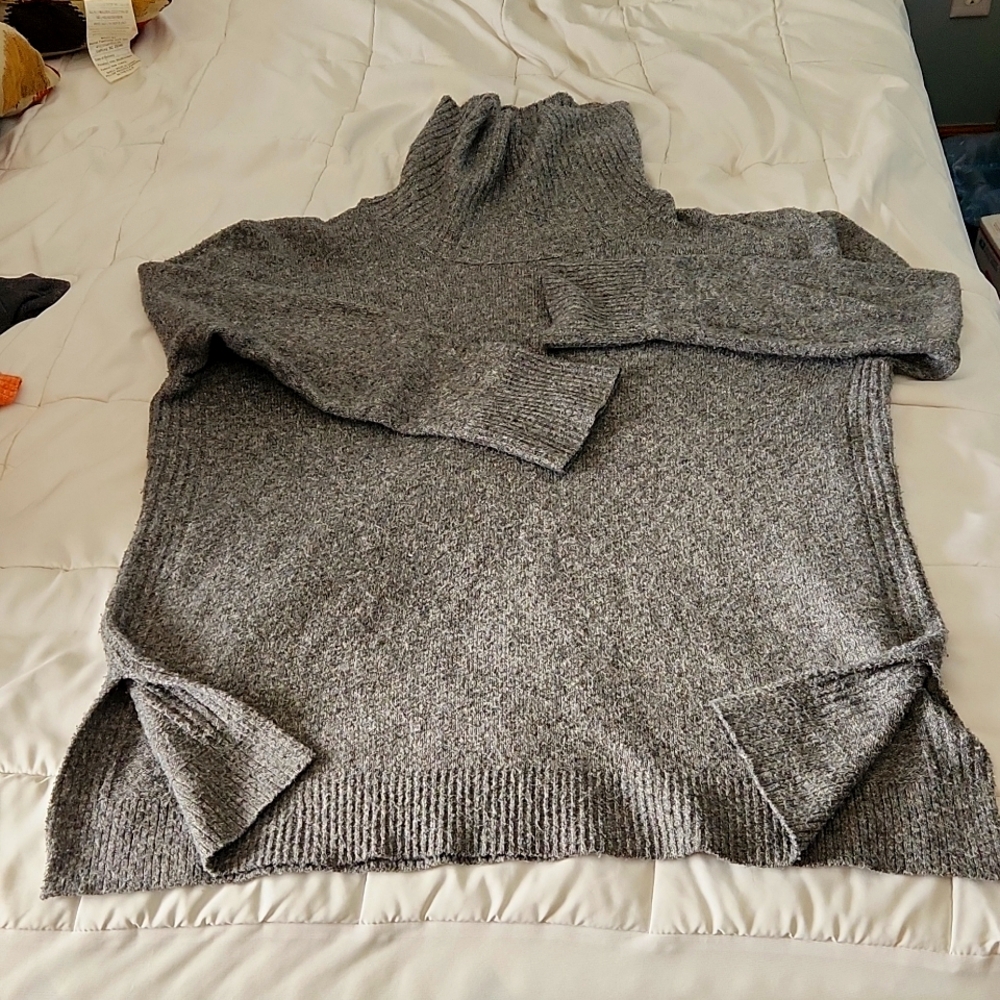 Women's Cowl neck sweater from SO, size medium in gray